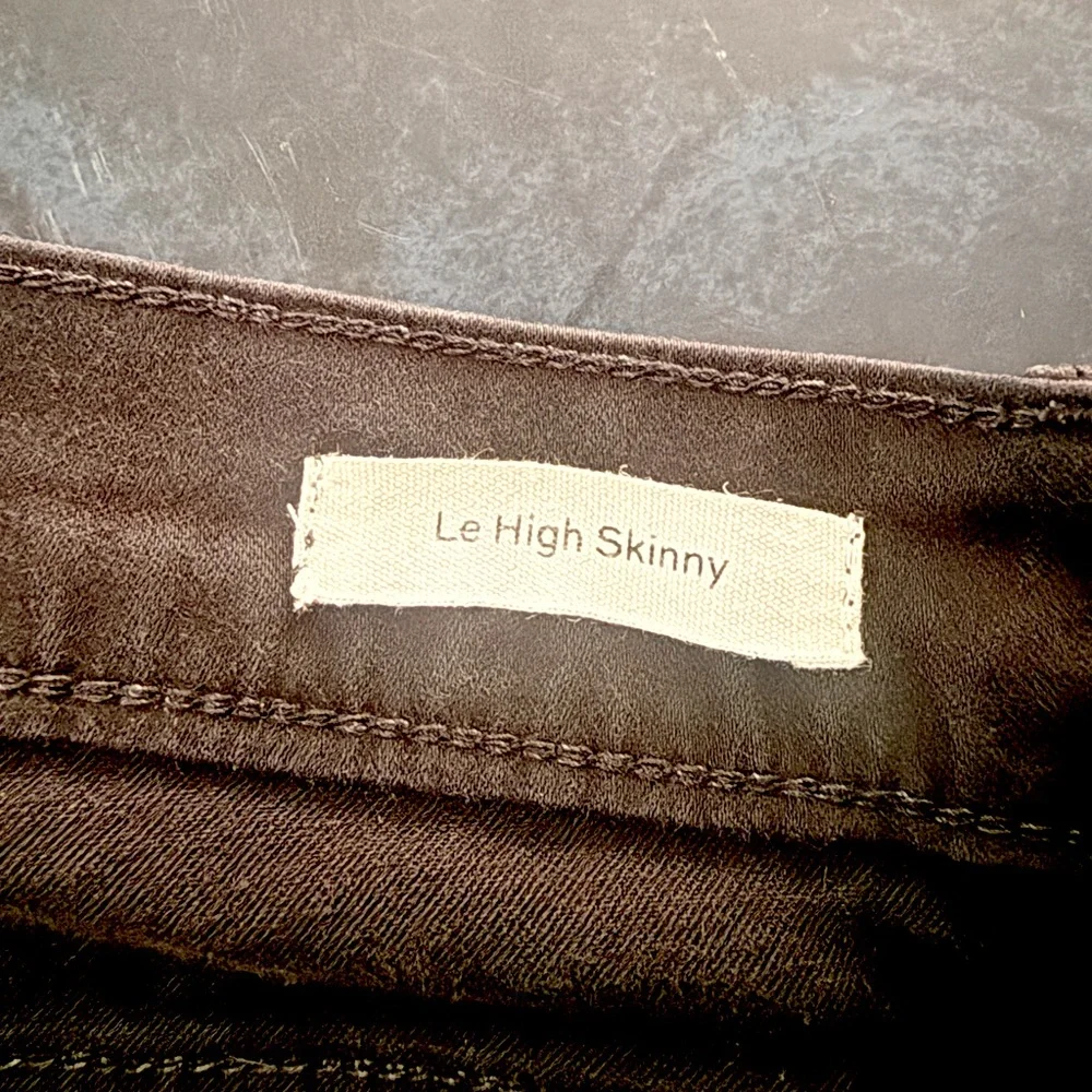 Frame “Le High Skinny” Black High Rise Ankle Jeans, Sz 30